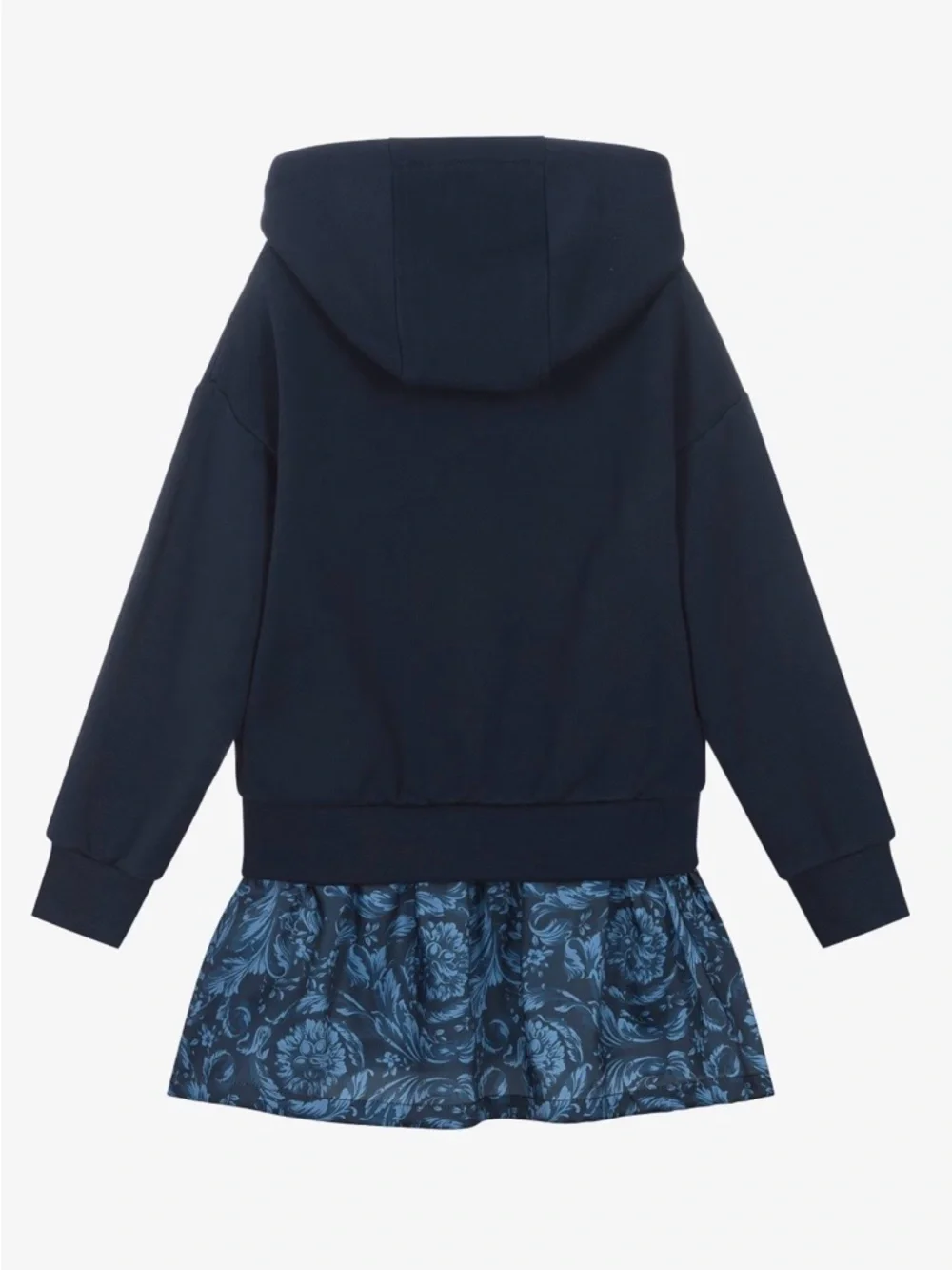 NWT! Versace Girls Navy Crystal Front Dress - 14Y - Picture 2 of 8